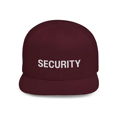 Gorra de guardia de seguridad sombrero billete plano Snapback camionero con bordado en la parte delantera Foto 1 de 4