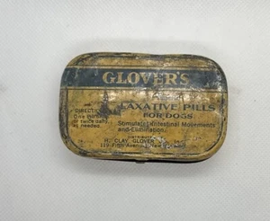 Vintage Tin Glover’s Dog Laxative Advertisement - Picture 1 of 5