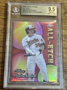 2024 Topps Chrome All Etch Adley Rutschman Red Refractor /5 BGS 9.5 #CAEL-5 SSP - Picture 1 of 2