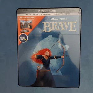 Brave (4K Ultra HD + Blu-Ray) Steelbook Best Buy Rare Oop Brand New Sealed - Picture 1 of 4