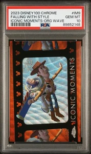 2023 Topps Chrome Disney 100 #IM-9 Falling With Style Orange Wave /25 PSA 10 - Picture 1 of 3