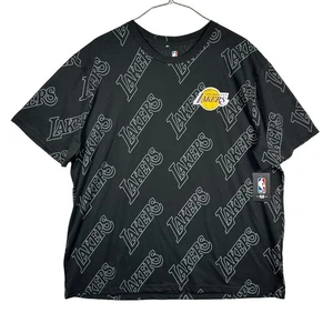 NBA Lakers Black T-Shirt with Logo Size 3 XL - Picture 1 of 8