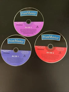 Print Master Art, The Learning Company, 3 Disks 2001 - Picture 1 of 2