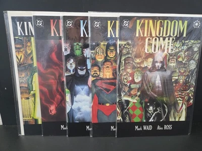 Kingdom Come #1-4 Serie Completa Set Firmado Mark Waid + Vista Previa Foto 1 de 4