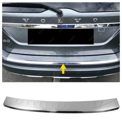 Per VOLVO XC60 2013 al 2017 Cromato Protezione Paraurti (Spazzolato) ACCIAIO - Imagen 1 de 4