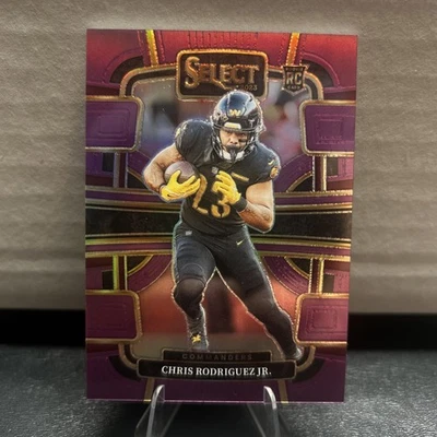 2023 Panini Select - Concourse #100 Chris Rodriguez Jr. (RC) Purple /75 - Image 1 of 2