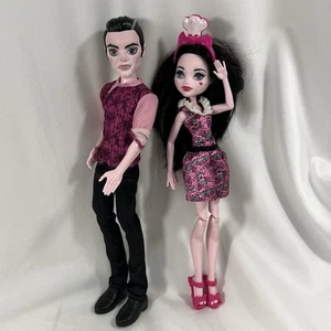 Monster High Draculaura Küche 12 Zoll Puppen Draculura & Vater Mattel Paar - Bild 1 von 10