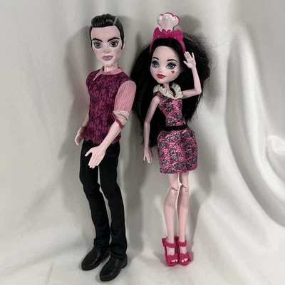Monster High Draculaura Kitchen 12” Dolls Draculura & Father Mattel Pair - Image 1 of 4