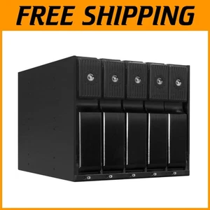 Durable 5-Bay SATA III Hot Swap Enclosure for 3.5” Drives - Aluminum Design - Picture 1 of 11