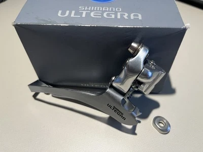 Shimano Ultegra Double Front Derailleur FD-6500 Braze-On Silver Road VGC - Image 1 of 4