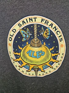 T-shirt manica corta McMenamins Old St Francis Ales Oregon Xl uomo grigia logo grafico - Foto 1 di 10