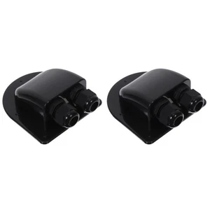  Set of 2 Solar Wiring Gland Weatherproof Cable Entry Waterproof Pass Through - Picture 1 of 12