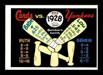 1970 Fleer World Series #25 1928 Yankees/Cardinals   EXMT+ X3161833 - Image 1 of 2
