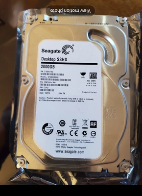 2 TB SATA III Seagate Desktop SSHD ST2000DX001 7200rpm 64MB 3.5 " Hard Drive - Image 1 of 2