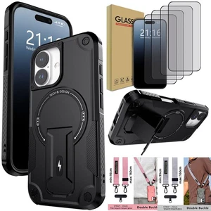 Funda rígida con soporte protector de pantalla para iPhone 17/Air/Pro Max - Imagen 1 de 38