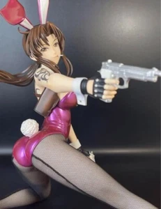 B-STYLE BLACK LAGOON Revy Bunny Ver Figure Pink Limited Color 1/4 Japan USED - Picture 1 of 6