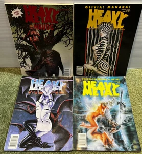 4 1995-96 Heavy Metal Men's Comic Magazine Lot Hi-Grade Set Havoc, Frezzato Set - Picture 1 of 5