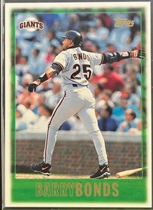 1997 TOPPS BARRY BONDS CARD 1 EXCELLENT CONDITION