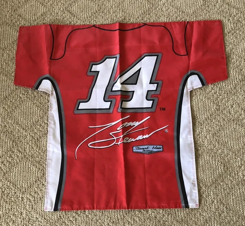 Tony Stewart Signature Series 30”x34” Fan Flag Nascar Racing #14 Office Depot Cover