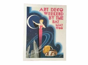 1988 MAY-RARE-ART DECO BY THE BAY PRINT BY STEPHAN - Picture 1 of 2