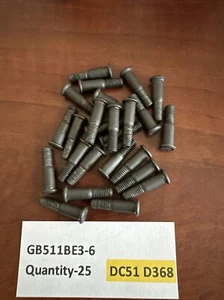 Quantity- 25 of GB511BE3-6 Pin rivets New. DC51 D368 - Picture 1 of 3
