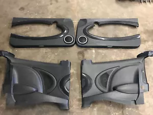 Mini Door Cards Set Front And Rear Black Carbon Effect R56 Cooper S Jcw REF NJ62 - Picture 1 of 8