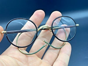 Occhiali da vista Art Deco con montatura in oro e celluloide marcati OBAC-H - Foto 1 di 14