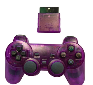 Wireless 2.4GHz Controller For PS2 New Transparent Various Color Free Shipping - Picture 1 of 6