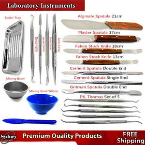 Dental Wax & Modelling Carvers Lab Technician Alginate Plaster Mixing Sptaula - Picture 1 of 16