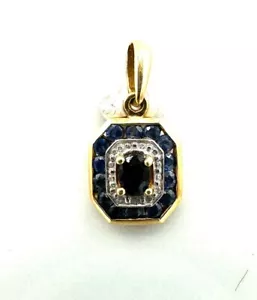 PENDENTIF OR 18 CARATS - saphirs - 1,48 g - Imagen 1 de 2
