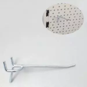 HE103= 50 Einfachhaken L 10cm ZA 30mm für Tegometall Lochwand Tego Einzel Haken - Bild 1 von 1