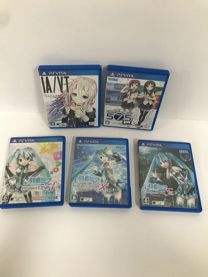 Hatsune Miku Project DIVA f f 2nd X IA/VT Colorful Utakumi 575 PS VITA 5 Set - Image 1 of 2