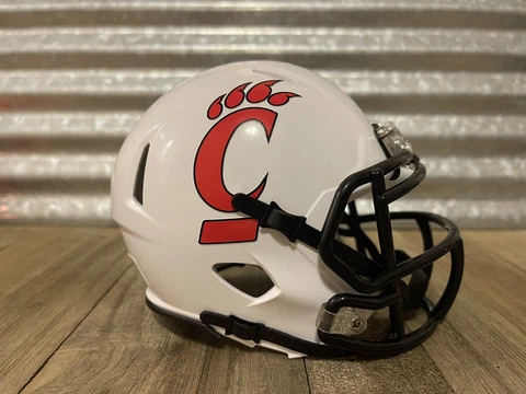 Custom Cincinnati Bearcats (2014 vs Miami) Speed Mini Helmet Cover