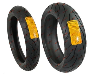 Continental Motorcycle Tire 190/50ZR17 120/70ZR17 Set Conti Motion Front Rear - Picture 1 of 8