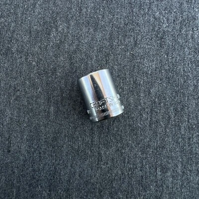Craftsman 12mm Metric 1/4" Drive Shallow 6 Point  Socket G Series 43513 USA - Image 1 of 4