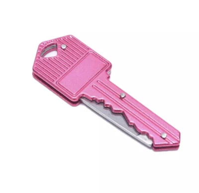  Survival Pocket Folding Key Shape Mini Key Chain Knife - Image 1 of 4