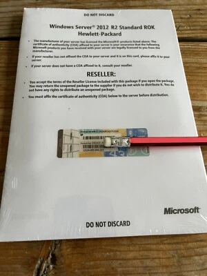 Windows Server Standard 2012 R2, DVD 2CPU/2VM ROK OEM Vollversion, MwSt Rechnung - Bild 1 von 3