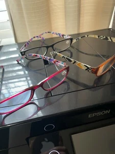 3 Pairs Women Clear Lens Reading Glasses- Fashion Vintage Bold Multi-Color +3.00 - Picture 1 of 6