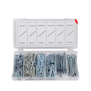 Assorted Split Pin set 500 pcs Cotter Pins Popular Sizes Fixings In case Pieces - Picture 1 of 2