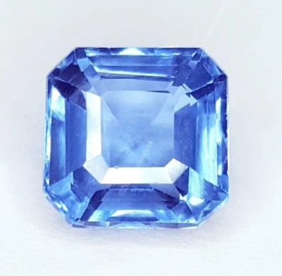 Gema de corte cuadrado sin calentar certificada de piedras preciosas sueltas de turmalina natural de 3,42 quilates Z314 Foto 1 de 4