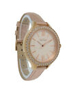 Caravelle New York 44L132 Women's Analog Round Rose Gold Tone Crystal Watch