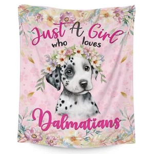 Dalmatian Dog Blanket Gift - 40 x 50 Inches Cute Throw Blanket for Dog Lovers... - Picture 1 of 6