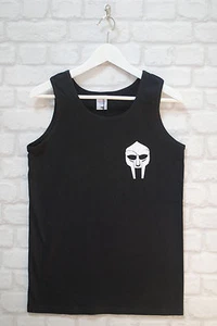 Actual Fact Premium Black Vest - MF DOOM Logo Gangster Hip Hop Super Villain - Picture 1 of 6