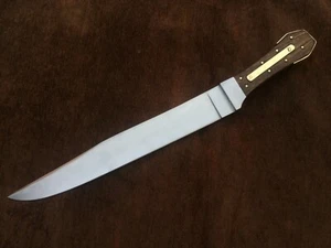 Hecho a mano 5160 acero de resorte ""James Bowie No.1", ataúd sin guardias, cuchillo Bowie - Imagen 1 de 11
