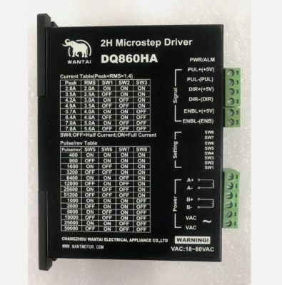 【US SHIP】1 PC Stepper Motor Driver DQ860HA with 7.8A/80VDC/256Microstep - Image 1 of 4