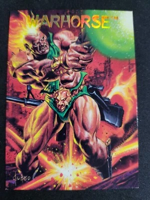 1993 Dynamic Creators Universe Warhorse Promo Card - Image 1 of 2