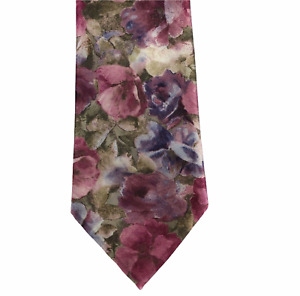 Ketch Mens Watercolor Floral Art Tie