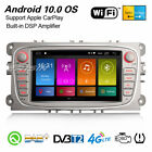 Android 10 DAB+ Radio samochodowe DSP CarPlay OBD2 Nawigacja Ford Mondeo Focus C/S-Max Galaxy