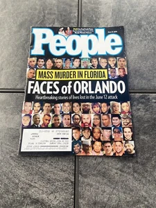 2016 June 27 PEOPLE WEEKLY MAGAZINE Mass Murder In Florida Faces Of Orlando. - Imagen 1 de 9