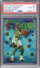 1997 Topps Chrome Michael Jordan SEASON'S BEST HOF #6 PSA 10 GEM MINT